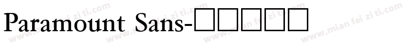 Paramount Sans字体转换